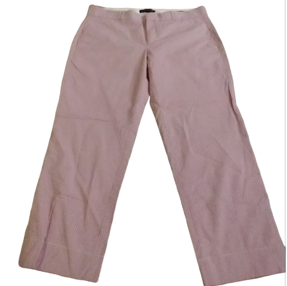 Banana Republic Pants - Size 4 Womens Banana Republic Avery Pink/Red/white check pants